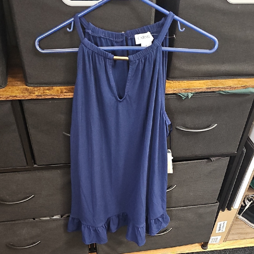 Carmen Marc Valvo Tank Blouse NWT Size L
